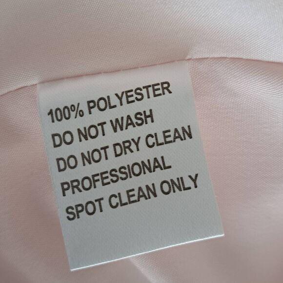 NWT JJ's House Pink Satin Cocktail Dress Size 10 V-neck Pleated w/ Brooch Retro - Picture 12 of 12